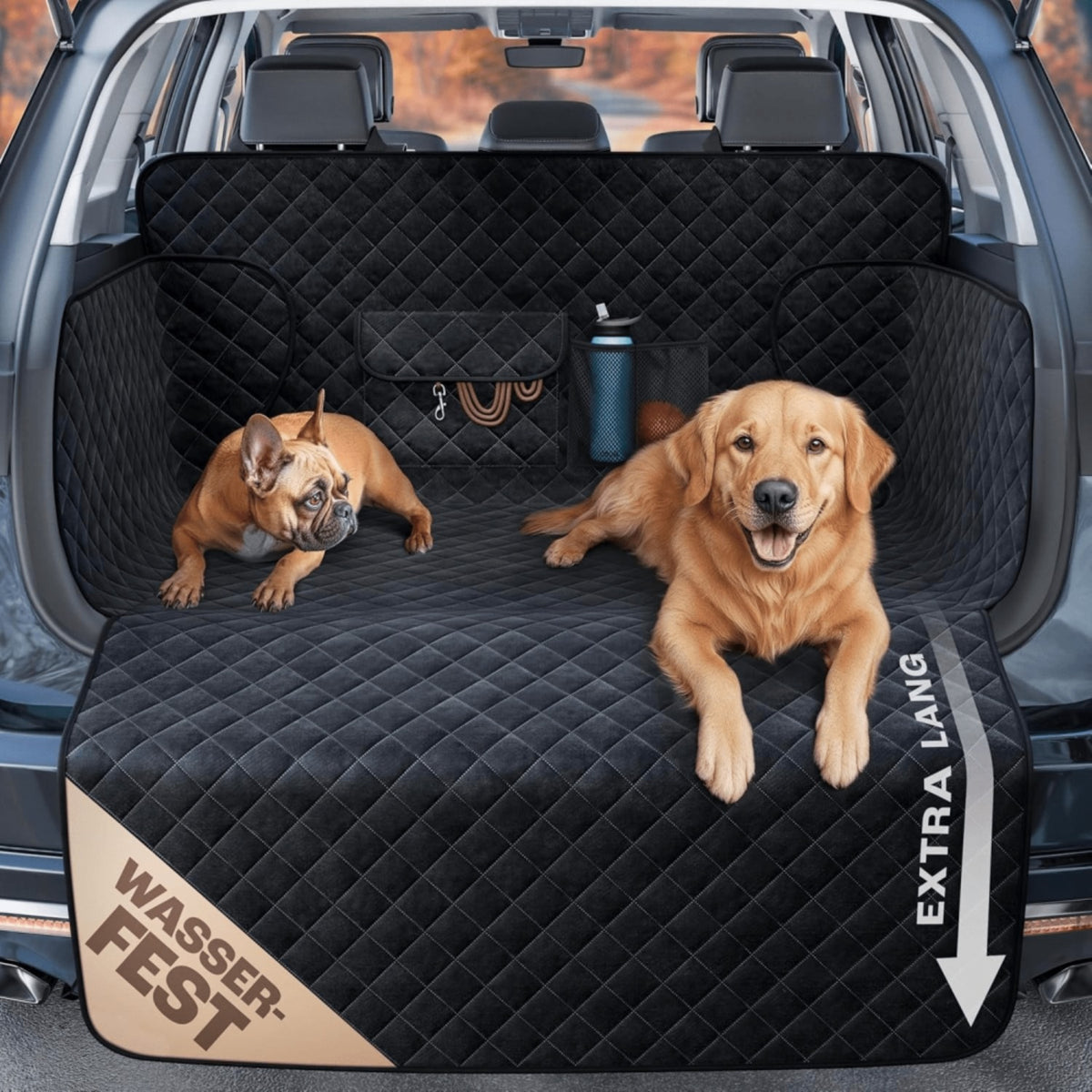 AutoProtect – Wasserdichte Kofferraum-Schutzmatte für Hunde