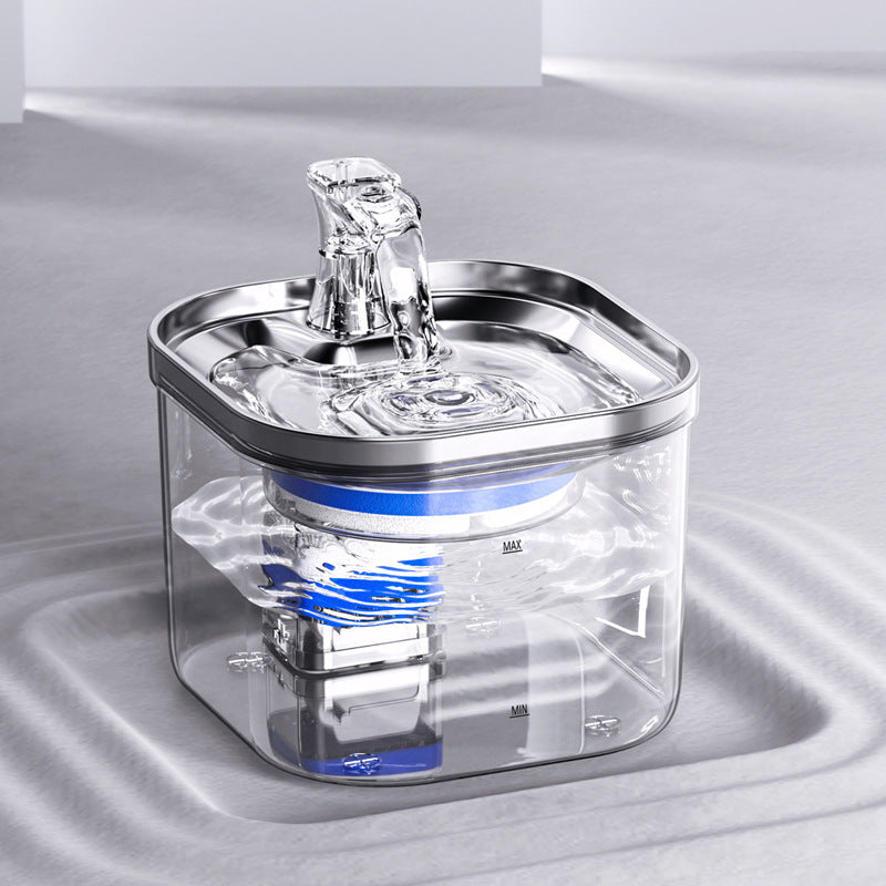 Edelstahl-Trinkbrunnen für Katzen & Hunde