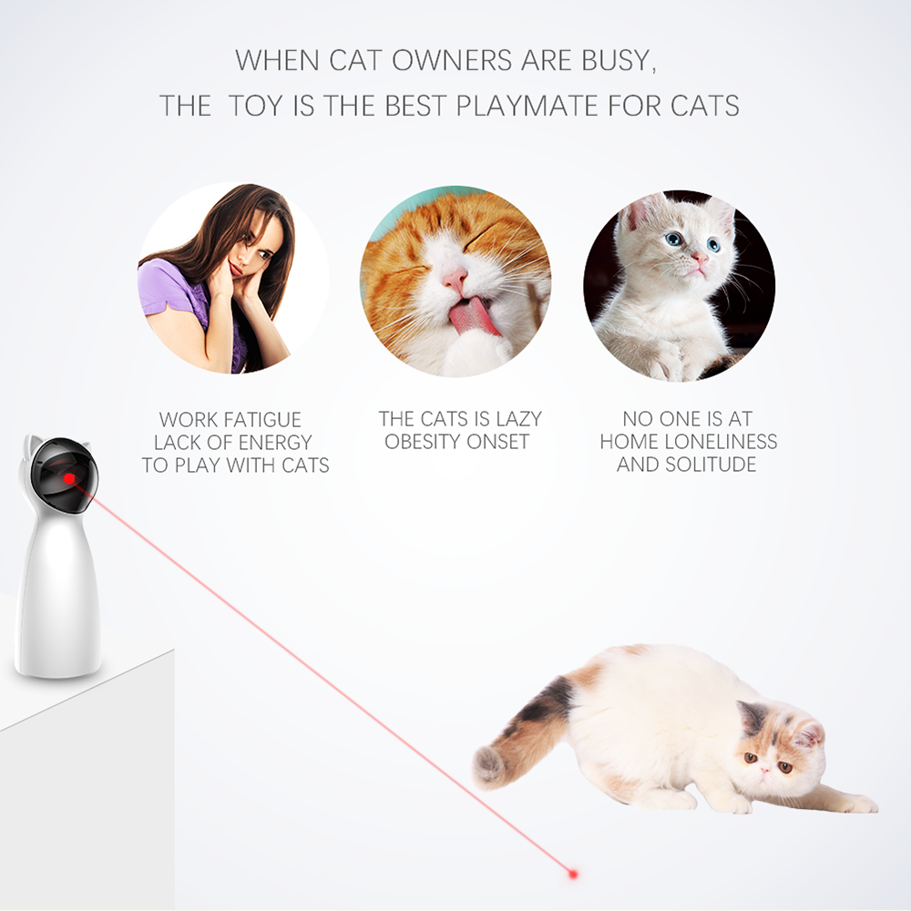 Automatischer Katzen-Laser | Interaktives Katzenspielzeug